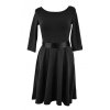 Půlkolové šaty 3/4 rukáv - černé II.