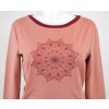 Mikina - růžová - mandala GOTS