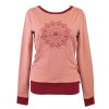 Mikina - růžová - mandala GOTS