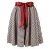 Půlkolová sukně - guma - mini kostička