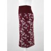 Pouzdrová sukně - vínové vločky 3