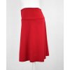Áčková sukně s kapsou - červená 2 4