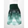 Balonová sukně - zasněžená - zelená