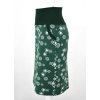 Pouzdrová sukně - zelené vločky