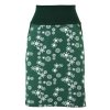 Pouzdrová sukně - zelené vločky