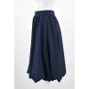 Půlkolová sukně - balonová - modrá 3
