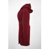 Kabát se sponou - buklé - vínový 5
