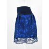 Rovná sukně - krajková - královsky modrá 3