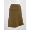 Áčková sukně s kapsou - khaki 2