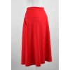 Prodloužená áčková sukně - sytě červená