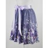 Půlkolová sukně - guma - Modřence