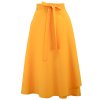 Zavinovací sukně - žlutá