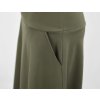 Prodloužená áčková sukně - khaki 7