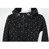 Softshellový kabát - áčkový - černý puntíkatý