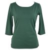 57594 tricko 3 4 rukav tlumena zelena