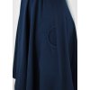 Půlkolové šaty s rolákem - tmavě modré II.JAKOST 5