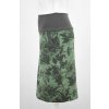 Pouzdrová sukně - zelené květy 3