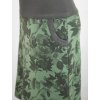 Pouzdrová sukně - zelené květy