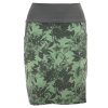 Pouzdrová sukně - zelené květy