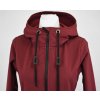 Softshellová bunda - kapsy na zip - vínová 3
