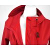 Softshellový kabát - půlkolový - červený