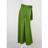 Zavinovací sukně - lněná zelená 3