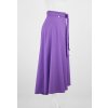 Zavinovací sukně - lněná fialová 3