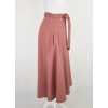 Zavinovací sukně - lněná starorůžová 3