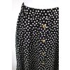 Sukně s knoflíky - černá puntíkatá 2