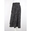 Sukně s knoflíky - černá puntíkatá 3