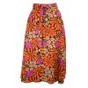 Zavinovací sukně - retro květy