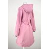 Softshellový kabát - áčkový - světle růžová