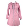 Softshellový kabát - áčkový - světle růžová