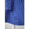 Kabát pršiplášť - půlkolový - modrý puntíkatý 5