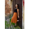 Kalhotová sukně - skořicová 7