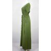 Zavinovací maxi šaty - zelené 8