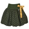 Dětská sukně - khaki se zlatem