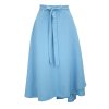 Zavinovací sukně - nebesky modrá