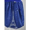 Balonová sukně - modrá Eiffelovka
