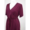 Zavinovací šaty - tmavě vínové II.JAKOST