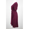 Zavinovací šaty - tmavě vínové II.JAKOST