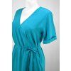 Zavinovací šaty - tyrkysové 2