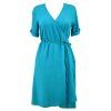 Zavinovací šaty - tyrkysové