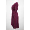 Zavinovací šaty - tmavě vínové 4