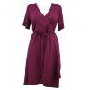 Zavinovací šaty - tmavě vínové 2