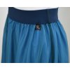 Půlkolová sukně - guma - modrá s tylem
