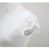 Tričko s krajkovými rukávky - bílé a něžná krajka