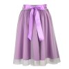 Půlkolová sukně - guma - fialová a šedý tyl