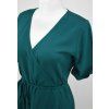Zavinovací šaty - petrolejové 4