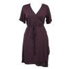 Zavinovací šaty - temně vínové